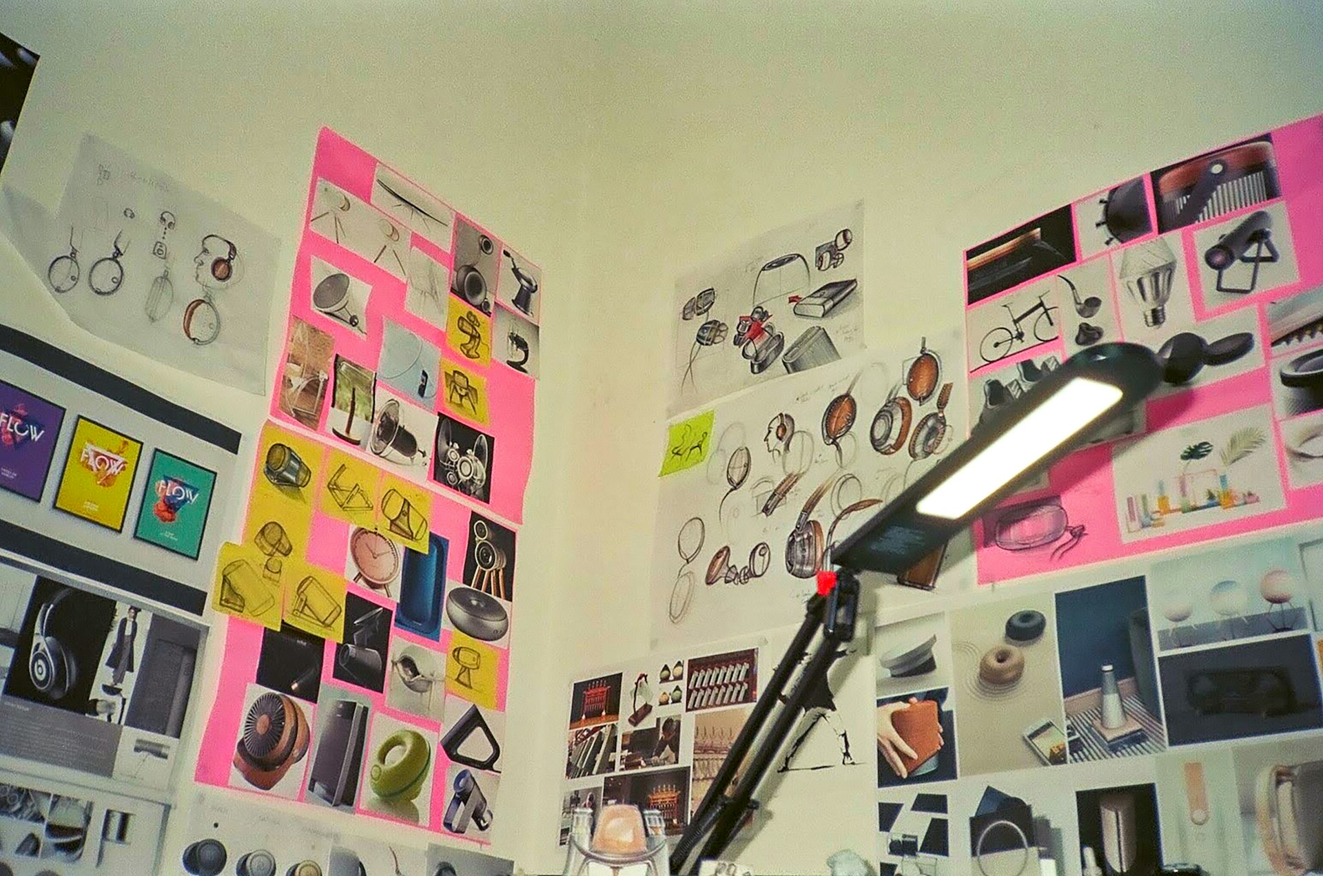 assorted stickers on white wall